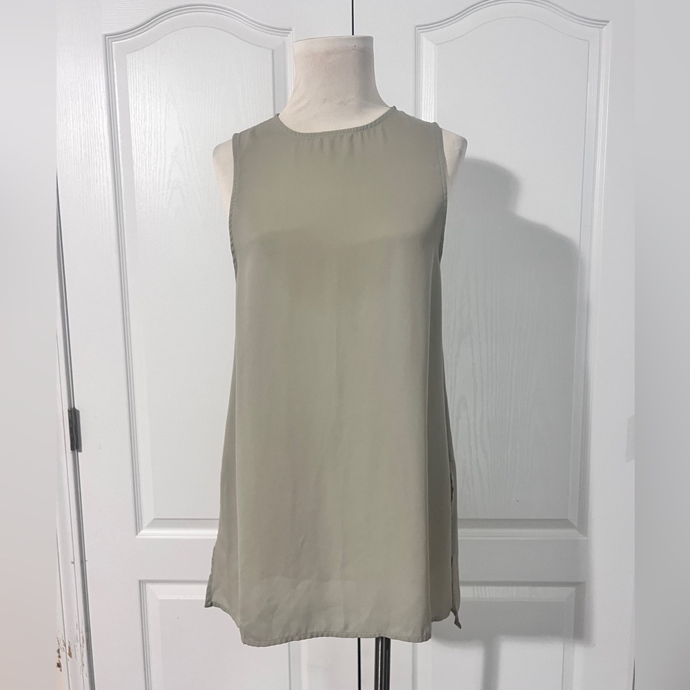 Show Me Your MuMu Sherman Tunic Tank Sleeveless Keyhole Sheer Loose‎ Fit - sz S